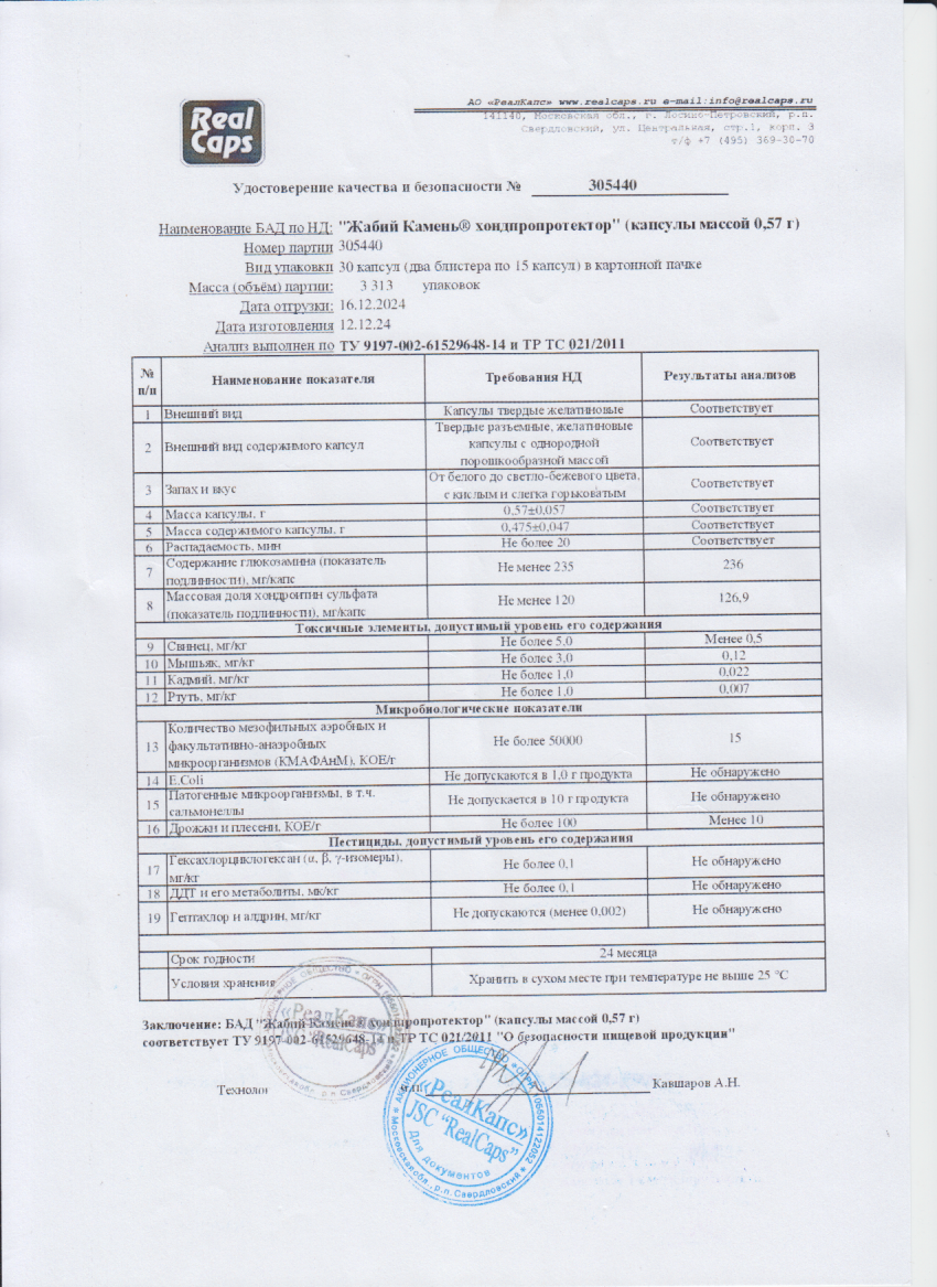 Паспорт №305440